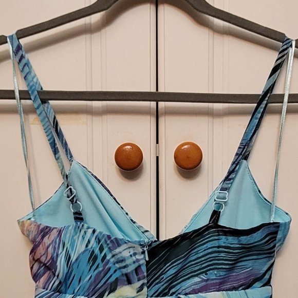 Diamond by Julien MacDonald Wave Fit & Flair High Low Dress - Picture 4 of 10